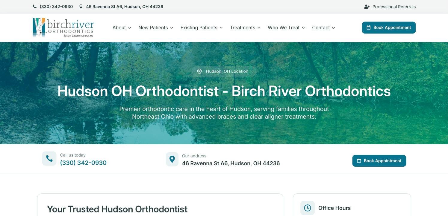 Hudson, OH landing page