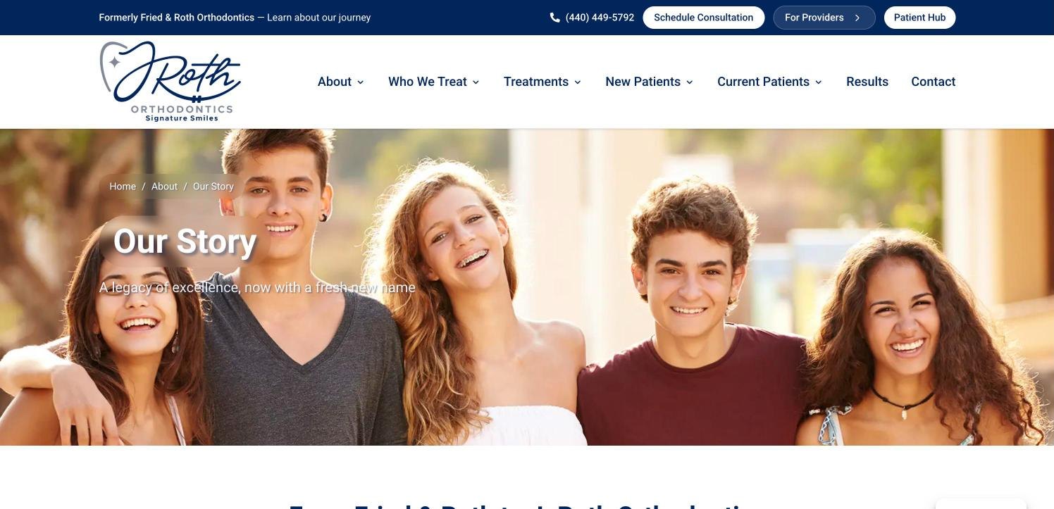 Our Story page