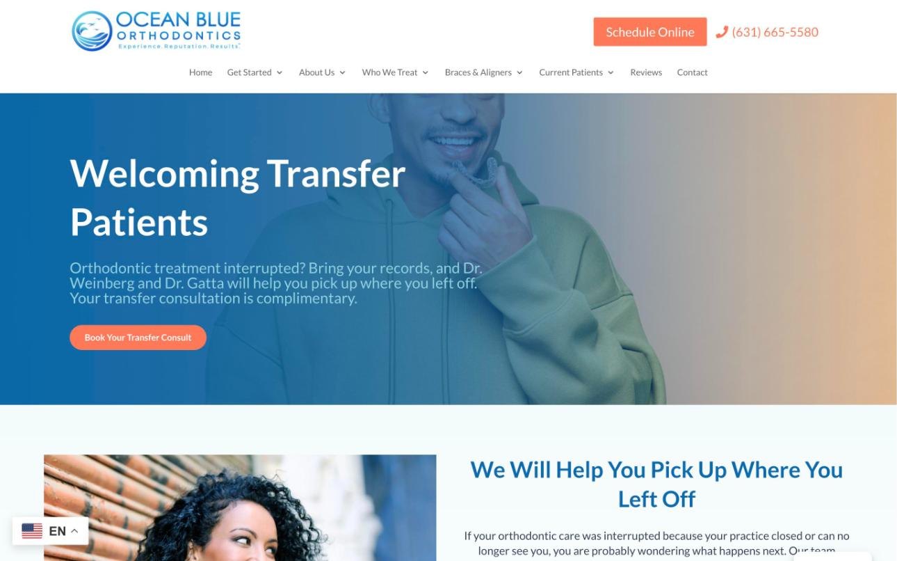 Welcoming Transfer Patients page